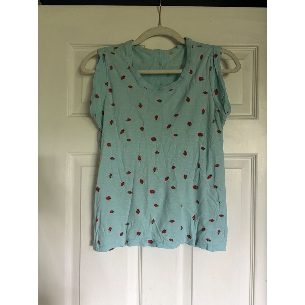 Aqua Strawberry Banana Republic x malibu short sleeve tee Sz XS